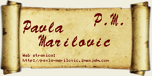 Pavla Marilović vizit kartica